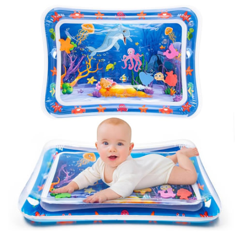 Tummy Time Water Mat丨Inflatable Tummy Time Water Play Mat for Babies, Infants and Toddlers 3 to 12 Months Promote Development Toys Baby Gifts