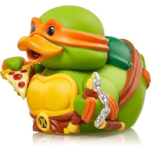 TUBBZ Boxed Edition Michelangelo Collectible Vinyl Rubber Duck Figure - Official Teenage Mutant Ninja Turtles Merchandise - Action Video Games, TV & Movies