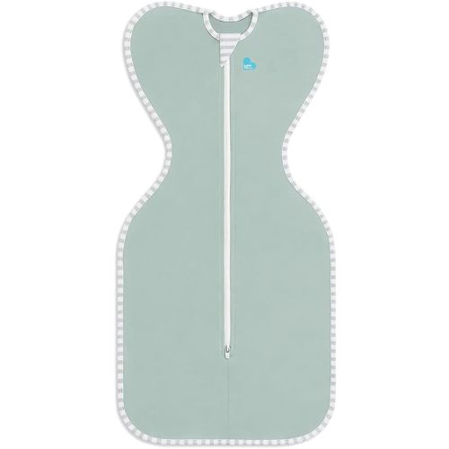 Love to Dream Swaddle UP Self-Soothing Sleep Sack 13-19 lbs, Lightweight Spring Swaddle for Dramatically Better Sleep, Snug Fit Calms Startle Reflex, 0.2TOG, Olive, Medium
