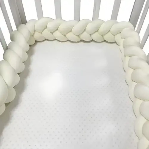 Braided Crib Bumper for Baby Bed