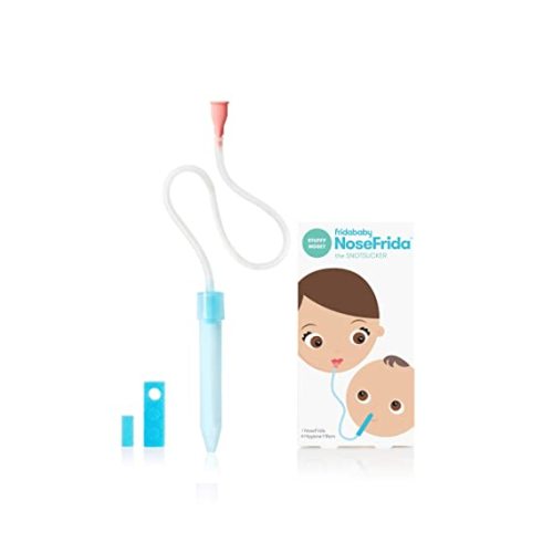 Baby Nasal Aspirator NoseFrida the Snotsucker by Frida Baby - NoseFrida Solo ( 4 Hygiene Filters)