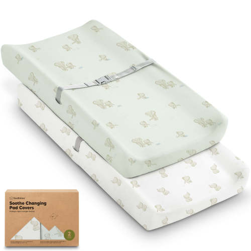 2-Pack Soothe Changing Pad Covers - Elly / 32 x 16