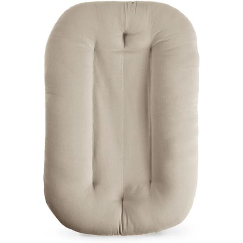 Baby Lounger for Newborn, Bionic Design Baby Lounger, Soft Organic Cotton Breathable Lounger for Infants 0-18 Months (Grey)