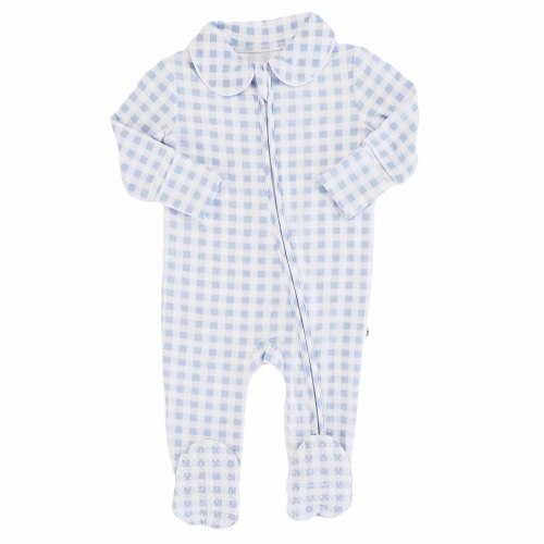 Peter Pan Collar Zipper Footie
