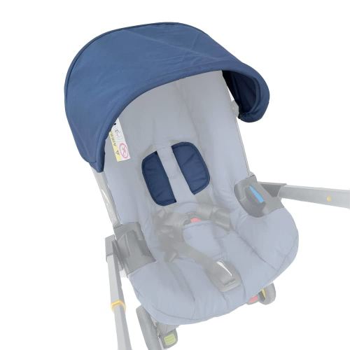 Accesorios de repuesto para cochecito, protector de protección, parasol textil compatible con asiento de automóvil y cochecito Doona (azul marino)