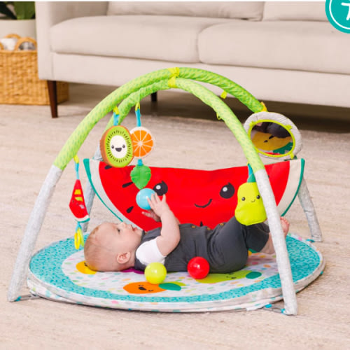 4-IN-1 JUMBO ACTIVITY GYM & BALL PIT, FRUIT – Infantino
