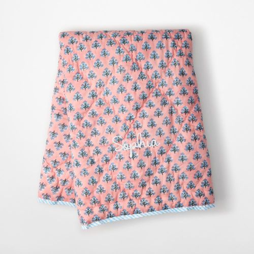 Block Print Quilted Blanket