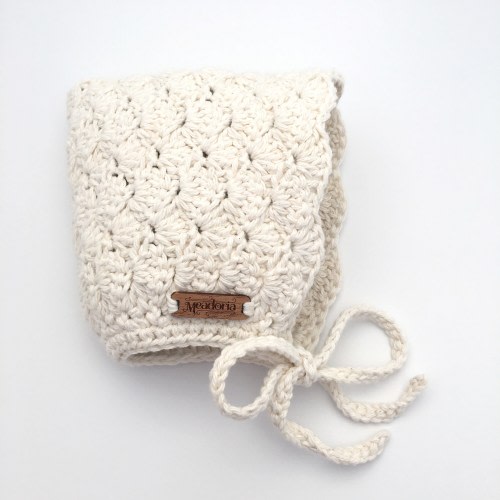Baby Girl Bonnet, Crochet Baby Bonnet, Toddler Girl Winter Hat, First Birthday Gift, Baby Girl Gift