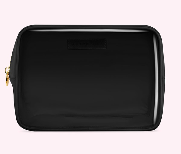 Clear Front Large Pouch - Black/Noir