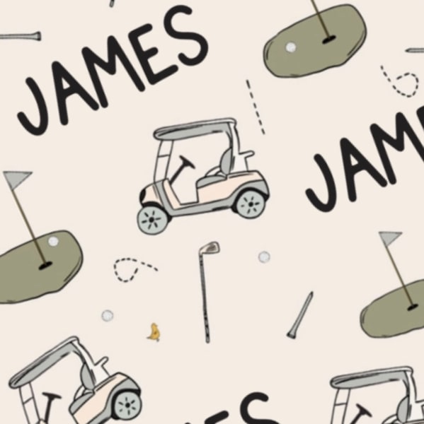 Tee Time Personalized Kids Blanket