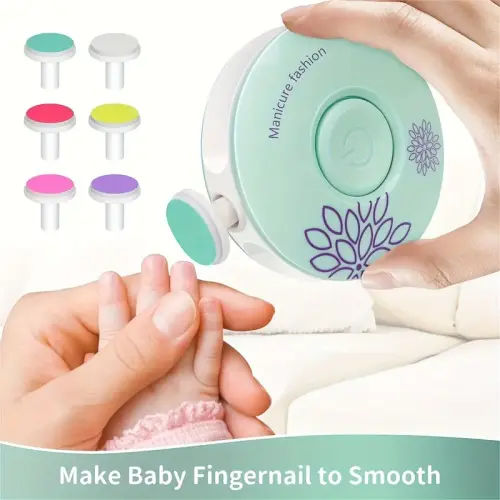 electric nail trimmer replaceable 6 grinding heads - Temu
