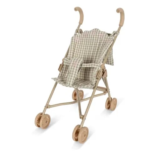 Konges Sløjd - Vichy doll stroller - Pale green | Smallable