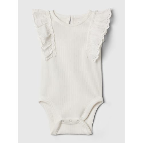 Baby First Favorites Flutter Bodysuit in new off white