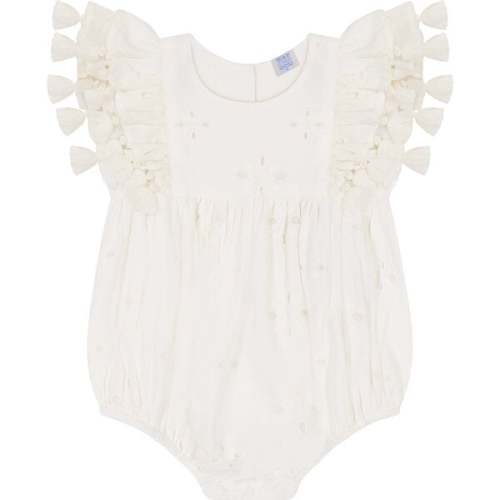 Anna Baby Romper, White Eyelet - Mer St. Barth | Maisonette