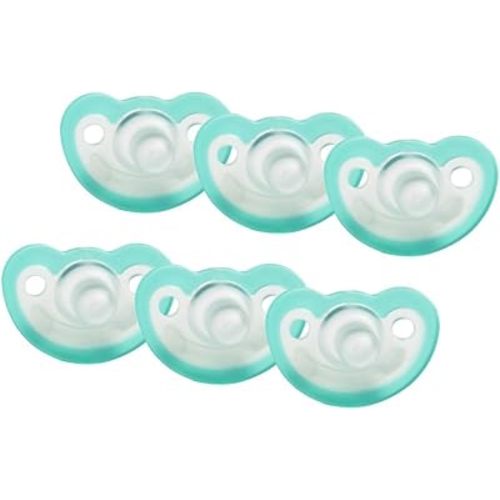 JollyPop 0-3 Months Pacifier 6 Pack Unscented - Teal