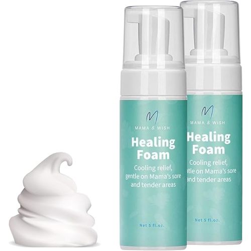Witch Hazel Spray | Perineal Spray Postpartum Essentials Foam | Postpartum Spray - Perineal Healing Foam for Post Partum Care and Recovery an Essential for Labor (2 Pack)