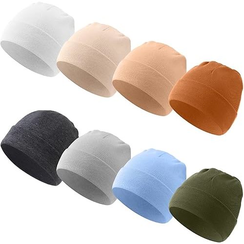 8 Pack Baby Beanie Hats for Unisex Toddler Beanies Baby Newborn Hats Set Infant Toddler Beanie Hat Warm Cap Girl Boy