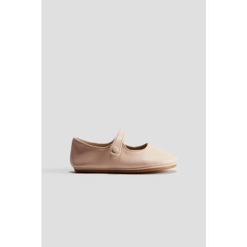 LEATHER SOFT-SOLE BALLET FLATS