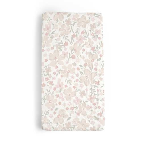 Organic Changing Pad Cover - Blossom