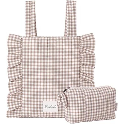 Abbylike Plaid Stroller Bag Stroller Organizer