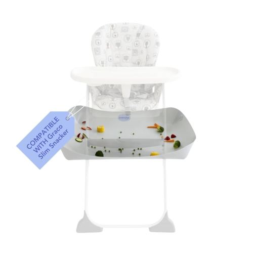 CATCHY - Food Catcher - Compatible with Graco Slim Snacker High Chair + 11 Other High Chairs - Highchair Sold Separately - Baby & Toddler Food & Mess Catcher - Under High Chair Accessory
