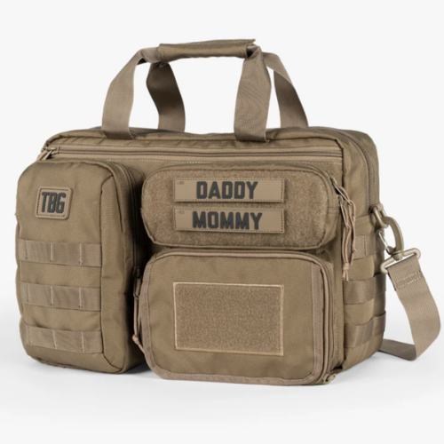Durable Deuce Tactical Diaper Bag with Changing Mat - Lifetime Warranty – Coyote Brown