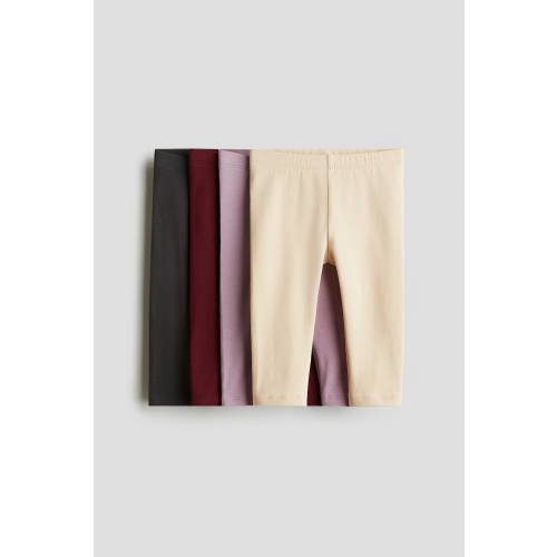 4-PACK COTTON JERSEY LEGGINGS