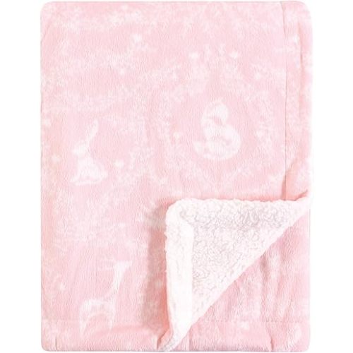 Yoga Sprout Mink Blanket with Sherpa Backing, Lace Garden