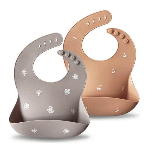 Silicone Baby Bib - 2 Pack