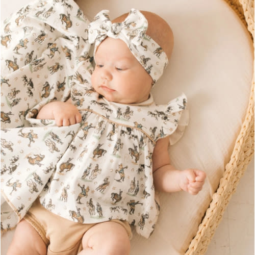 Wild West Ruffle Diaper Cover Set