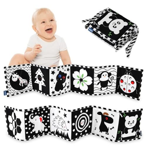 Vicloon Black and White High Contrast Baby Book