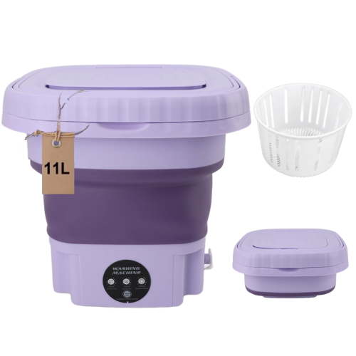 Portable Washing Machine, Mini Foldable Washer, Small Washing Machine for Apartment, Camping, RV, Travel, Underwear, Socks, Baby Clothes,11L