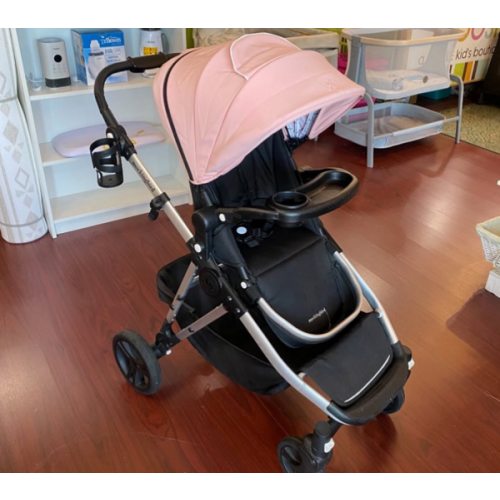 Pink Mockingbird Single-to-Double Stroller