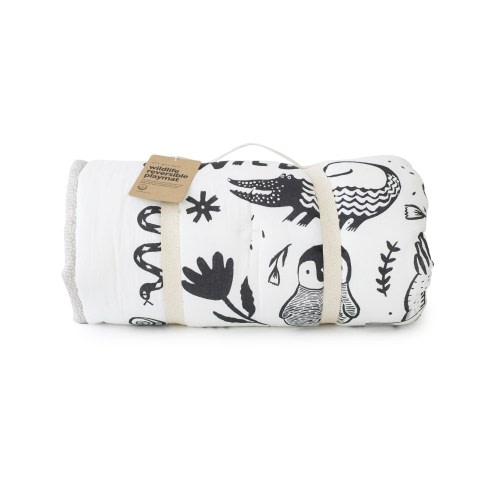 Wee Gallery Wildlife Reversible Playmat - Multi-Color