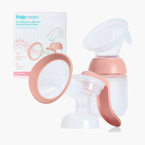 Frida Mom 2-in-1 Manual Breast Pump - White