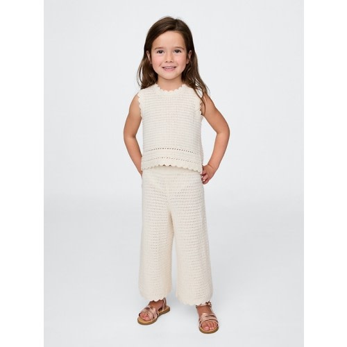 Baby & Toddler Crochet Wide-Leg Pants | Gap
