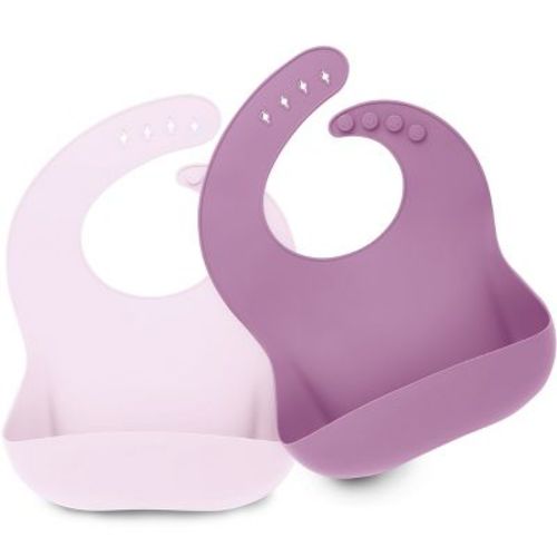 Keababies 2-pack Silicone Bibs For Babies, Food Grade Silicone Baby Bibs For Eating, Feeding, Toddler Bibs, Boys, Girls (forest)