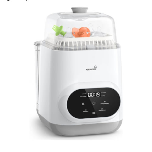 Grownsy EaseClean Bottle Washer Pro | All-in-One Bottle Washer and Sterilizer and Dryer | Baby Bottle Washer for Bottles, Pump Parts & Baby Essentials | Replaces Hand Washing