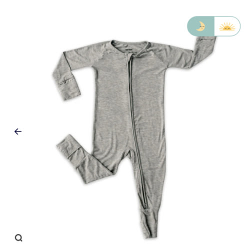 Heather Gray Zippy - Little Sleepies