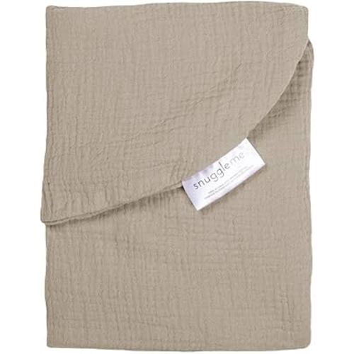 snuggle me Baby Lounger Muslin Curve Cover - Organic Cotton Fabric - Birch