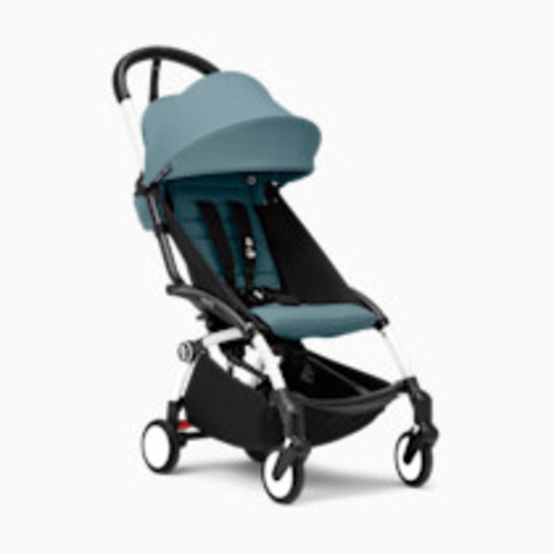 Stokke YOYO³ stroller from 6 months - White Frame/Aqua Color Pack