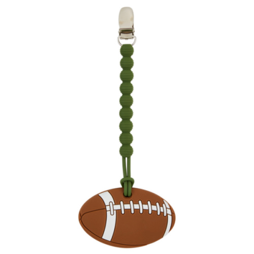 Football Clip On Teether