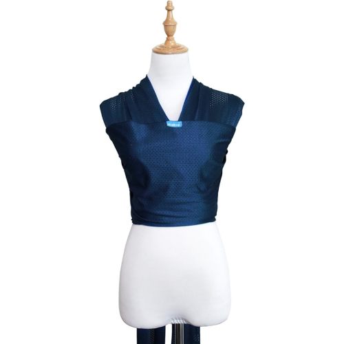 Baby Wrap Sling Carrier for Newborn, Infant, Toddler, Kid | Breathable Lightweight Stretch Mesh Water Sling | Nice for Summer, Pool, Beach, Swimming | Perfect Shower Gift Dark Blue