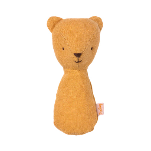Teddy Bear Rattle for Baby - Dusty Yellow - Maileg - Maileg USA
