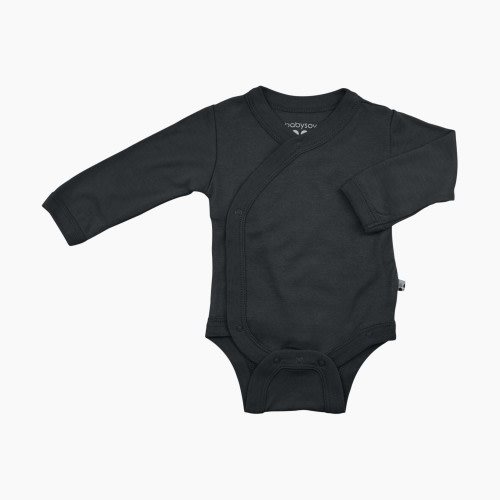 Babysoy Solid Kimono Bodysuit - Pirate, 0-3 Months
