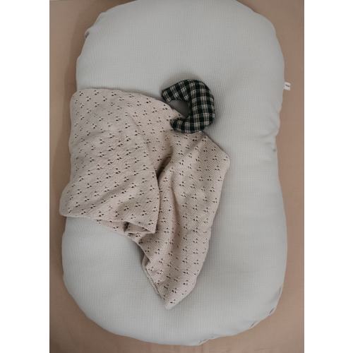 Waffle Beige Snuggle Me Organic Cover - Slip on Cover Baby Lounger - Cover for Snuggle Me Lounger - Nest Cover - Baby Lounger Cover