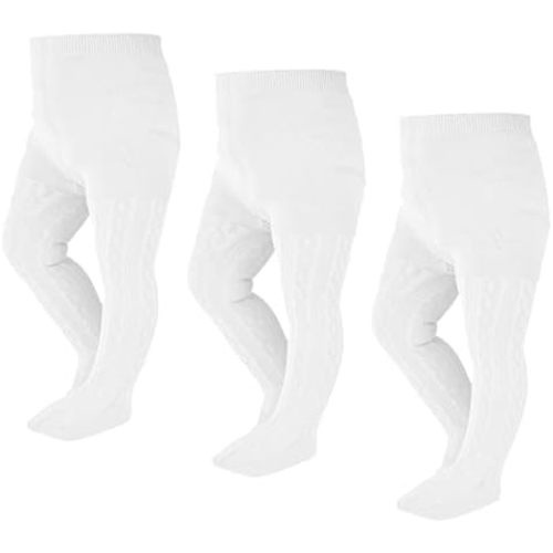 EPEIUS Baby Girl Tights Thick Cable Knit Leggings Stockings Cotton Pantyhose for Newborn Infant Toddler 3/4/5/6 Pack