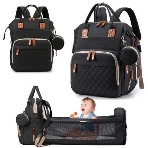 IsEasy Diaper Backpack for Travel, Large Capacity Baby Changing & Maternity Bag, Durable