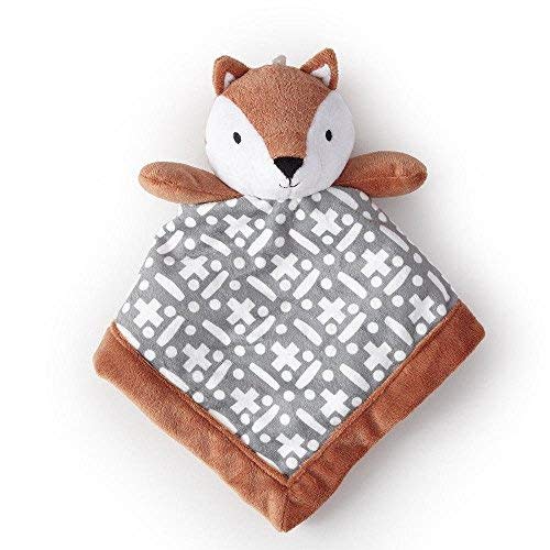Levtex Home - Baby Security Blanket - Soft and Cuddly Lovey - Plush - Nursery Gift (Brown)