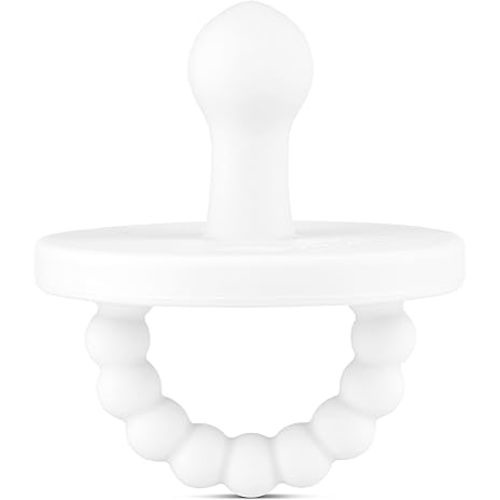 Ryan & Rose Cutie PAT Pacifier Teether (Bulb, White)